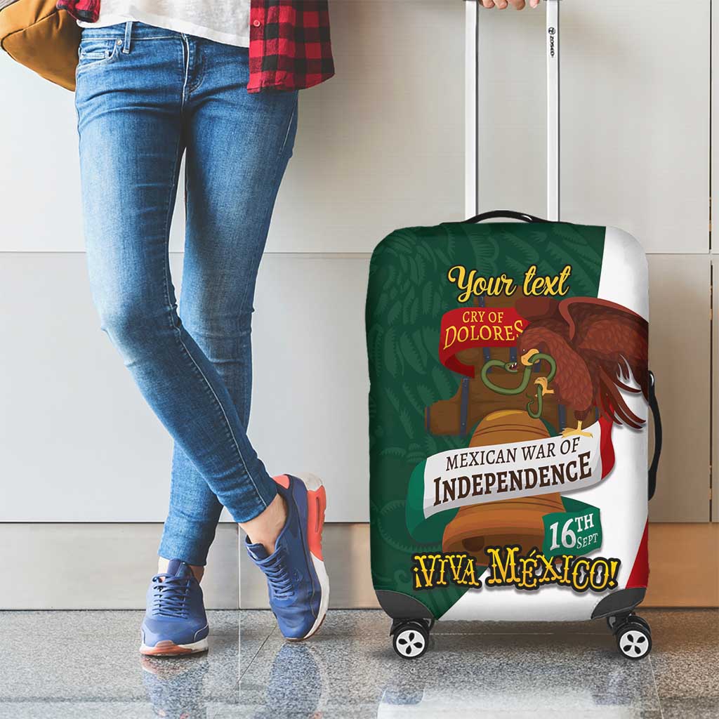 iViva Mexico Hidalgos Bell Personalized Luggage Cover Mexican Independence Day Fiesta LT9