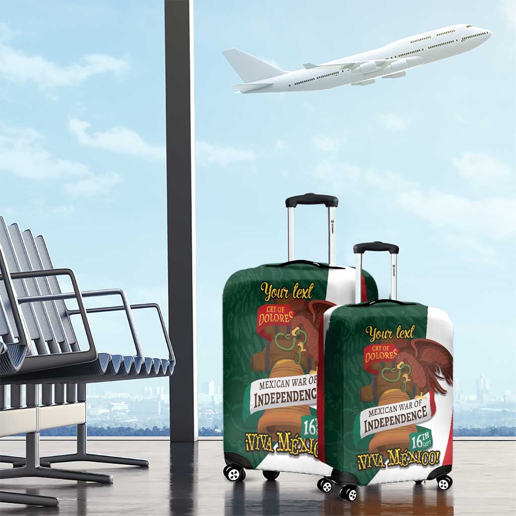 iViva Mexico Hidalgos Bell Personalized Luggage Cover Mexican Independence Day Fiesta LT9