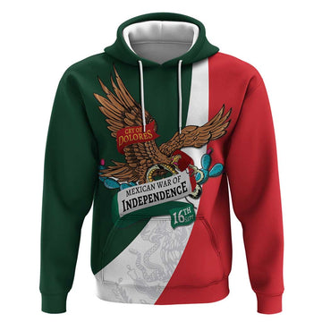 iViva Mexico Eagle Personalized Hoodie Mexican Independence Day Fiesta LT9