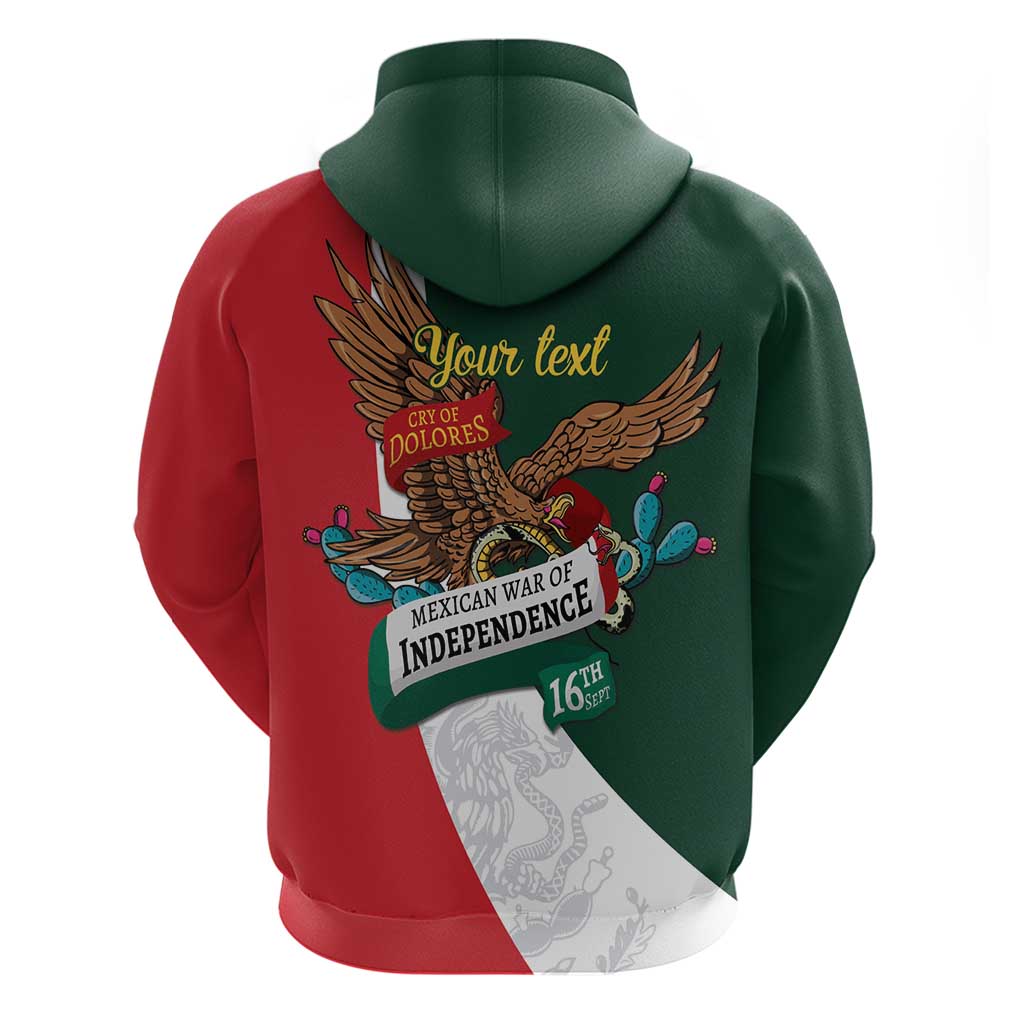 iViva Mexico Eagle Personalized Hoodie Mexican Independence Day Fiesta LT9