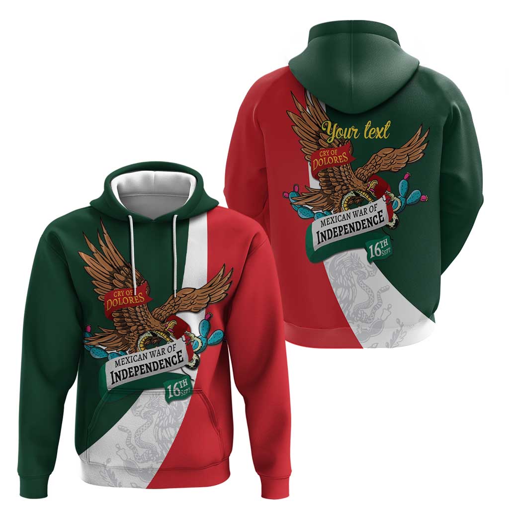 iViva Mexico Eagle Personalized Hoodie Mexican Independence Day Fiesta LT9