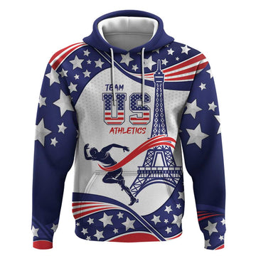 Personalized USA Athletics Hoodie One For All Summer Sport LT9