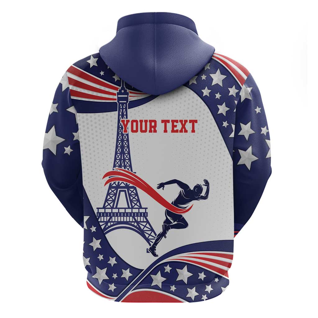 Personalized USA Athletics Hoodie One For All Summer Sport LT9