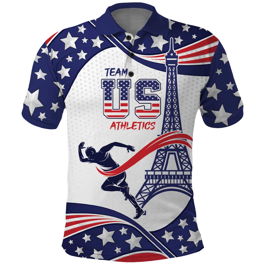 Personalized USA Athletics Polo Shirt One For All Summer Sport LT9