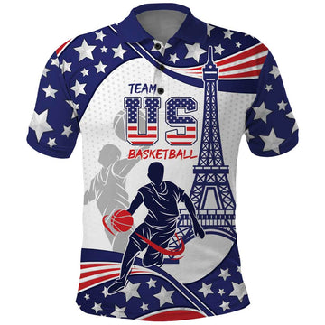 Personalized USA Basketball Polo Shirt One For All Summer Sport LT9