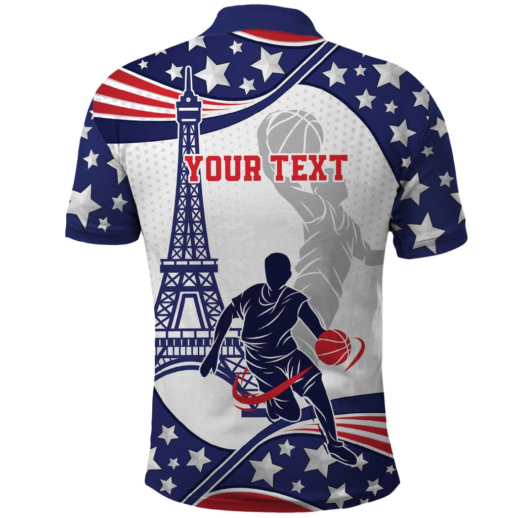 Personalized USA Basketball Polo Shirt One For All Summer Sport LT9