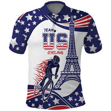Personalized USA Cycling Polo Shirt One For All Summer Sport LT9