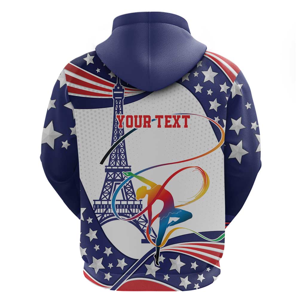 Personalized USA Gymnastics Hoodie One For All Summer Sport LT9
