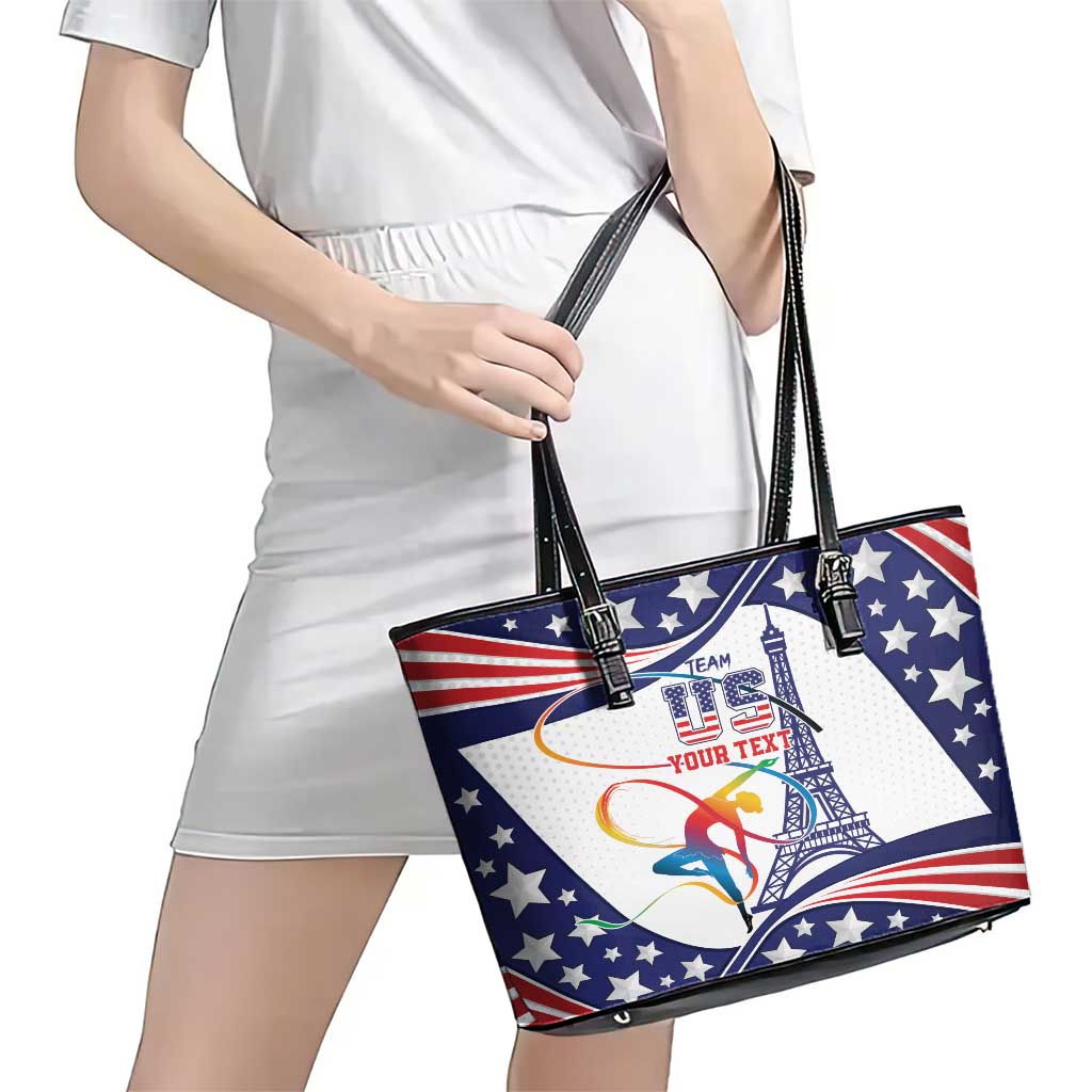 Personalized USA Gymnastics Leather Tote Bag One For All Summer Sport LT9