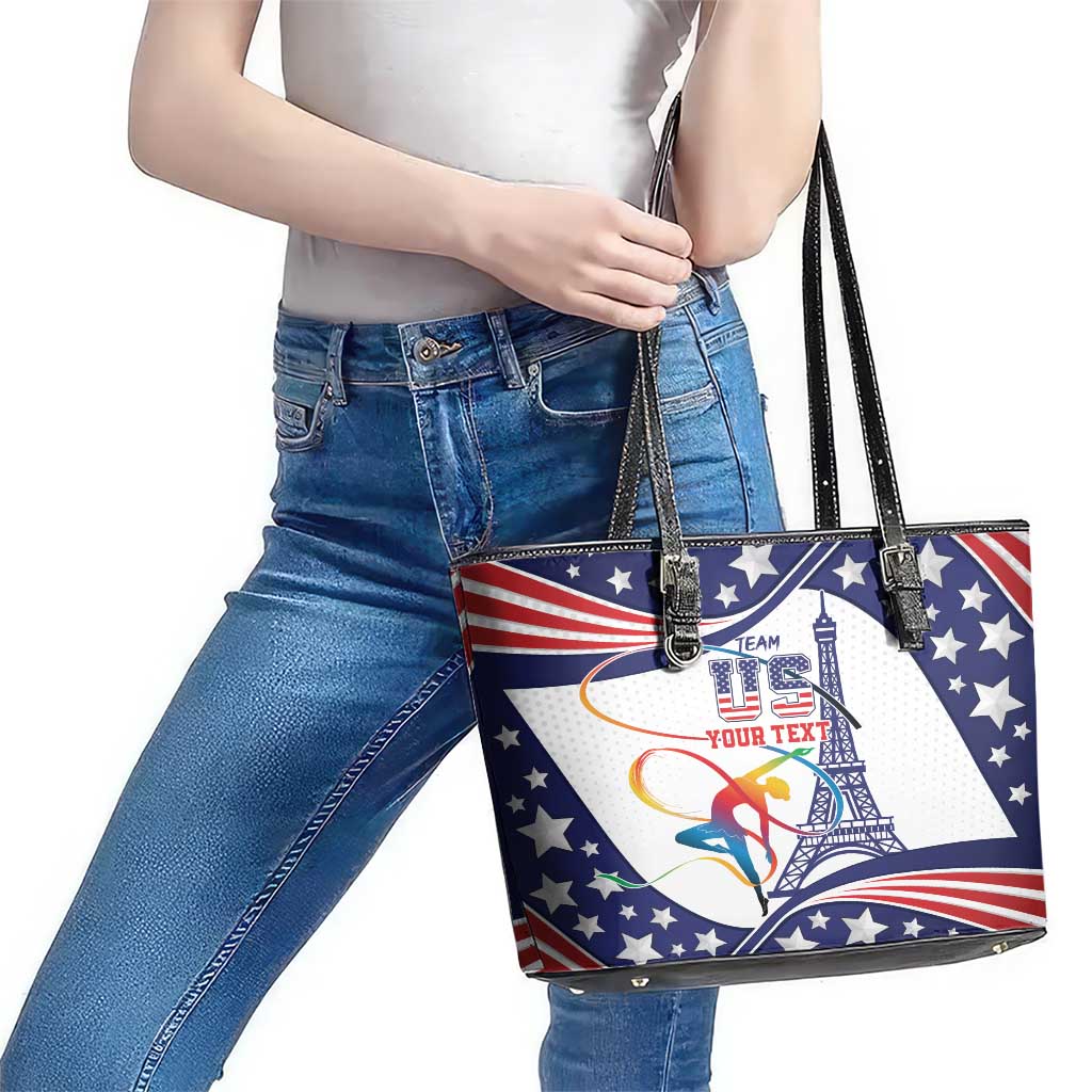 Personalized USA Gymnastics Leather Tote Bag One For All Summer Sport LT9