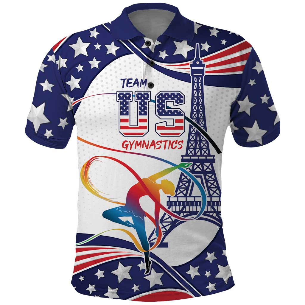 Personalized USA Gymnastics Polo Shirt One For All Summer Sport LT9