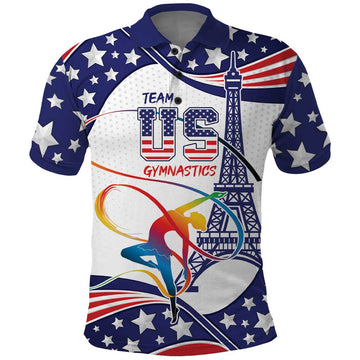Personalized USA Gymnastics Polo Shirt One For All Summer Sport LT9
