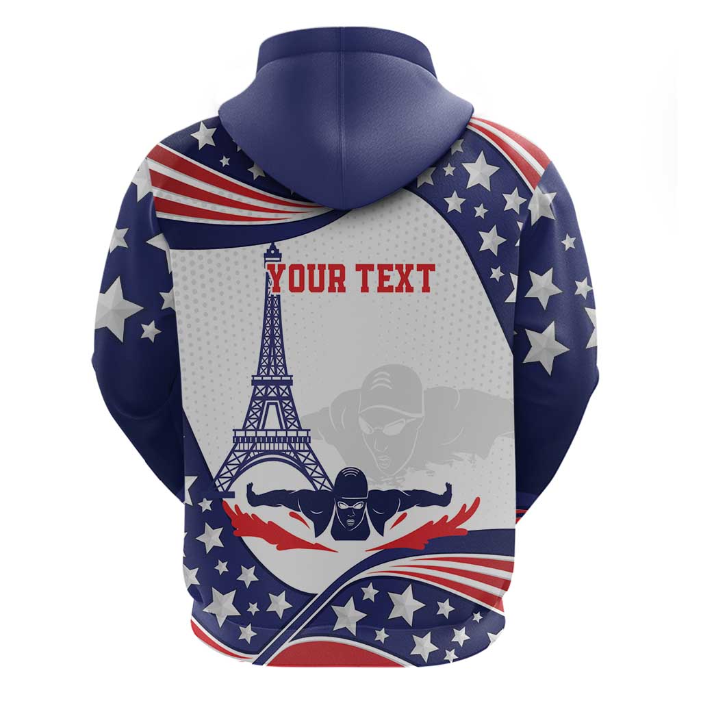 Personalized USA Swimming Hoodie One For All Summer Sport LT9