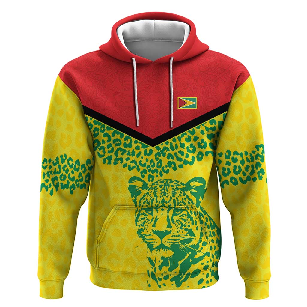 Custom Guyana Golden Jaguars Hoodie Heritage Flame Edition LT9
