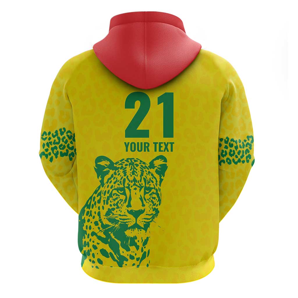 Custom Guyana Golden Jaguars Hoodie Heritage Flame Edition LT9