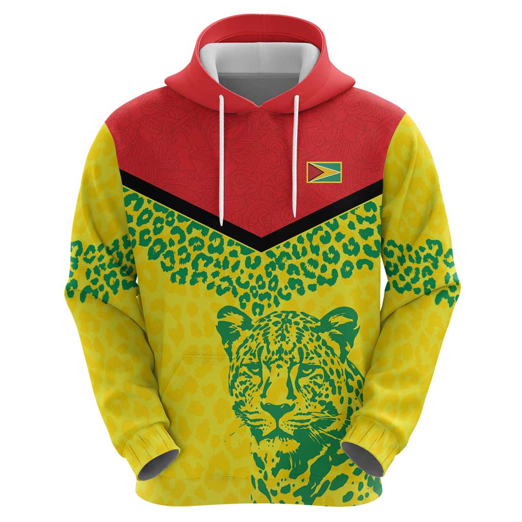 Custom Guyana Golden Jaguars Hoodie Heritage Flame Edition LT9