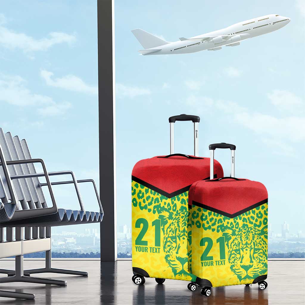 Custom Guyana Golden Jaguars Luggage Cover Heritage Flame Edition LT9