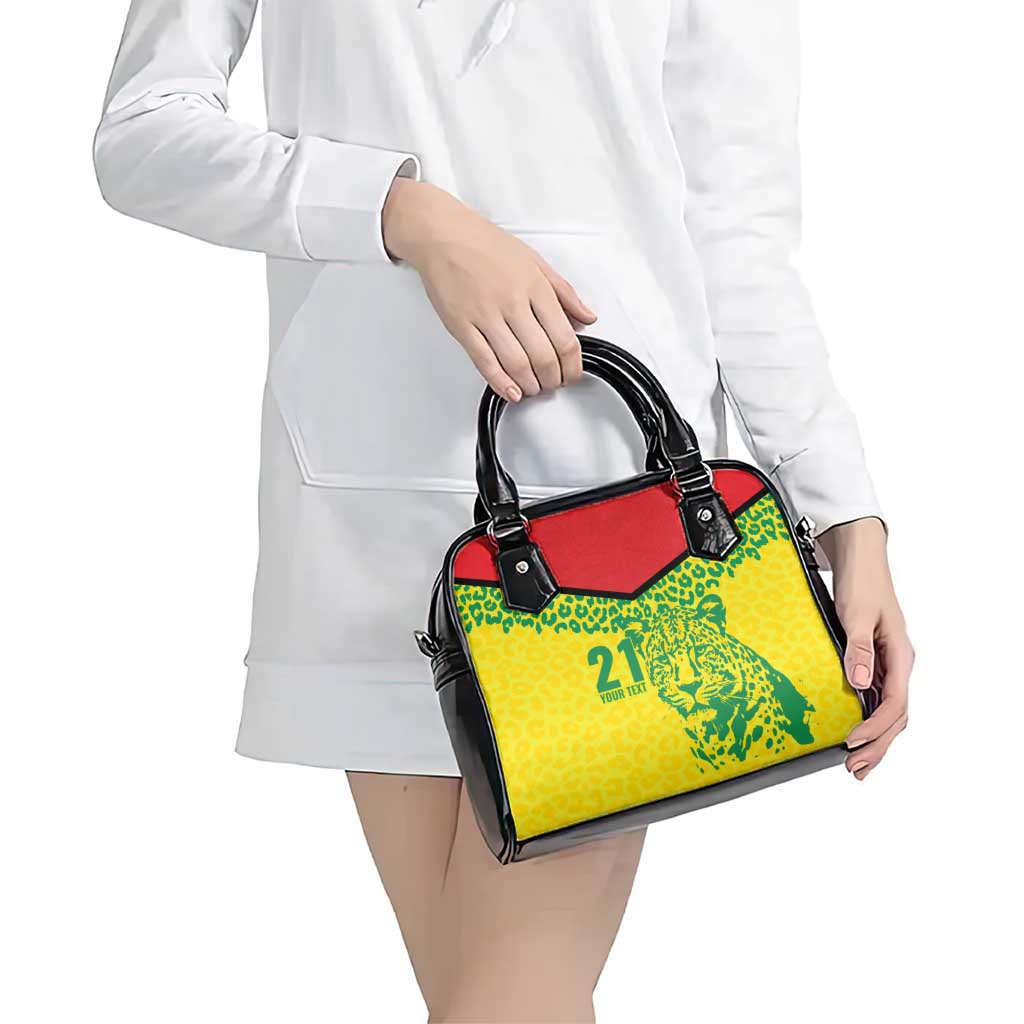 Custom Guyana Golden Jaguars Shoulder Handbag Heritage Flame Edition LT9