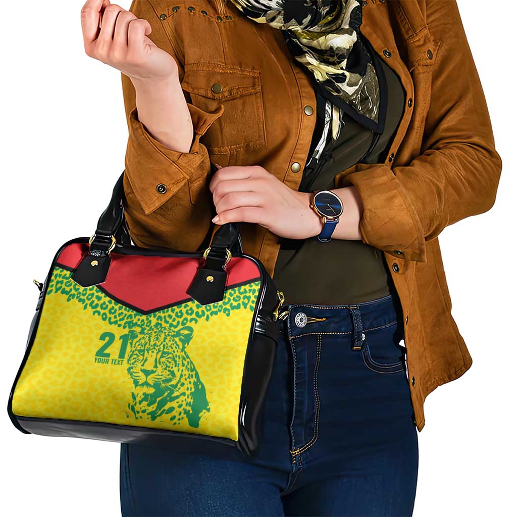 Custom Guyana Golden Jaguars Shoulder Handbag Heritage Flame Edition LT9