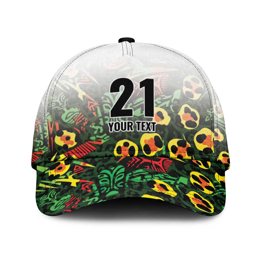 Custom Guyana Football Classic Cap Spirit of the Jaguar - White LT9