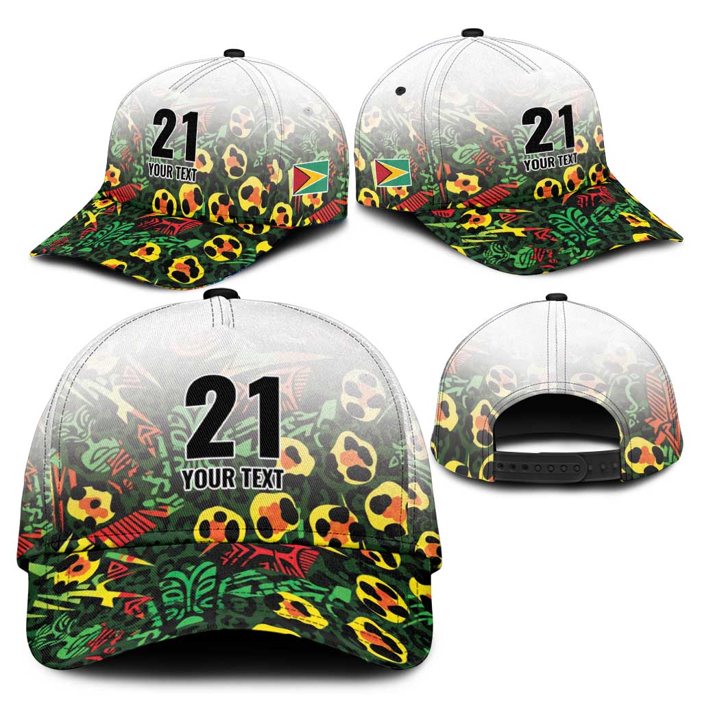 Custom Guyana Football Classic Cap Spirit of the Jaguar - White LT9