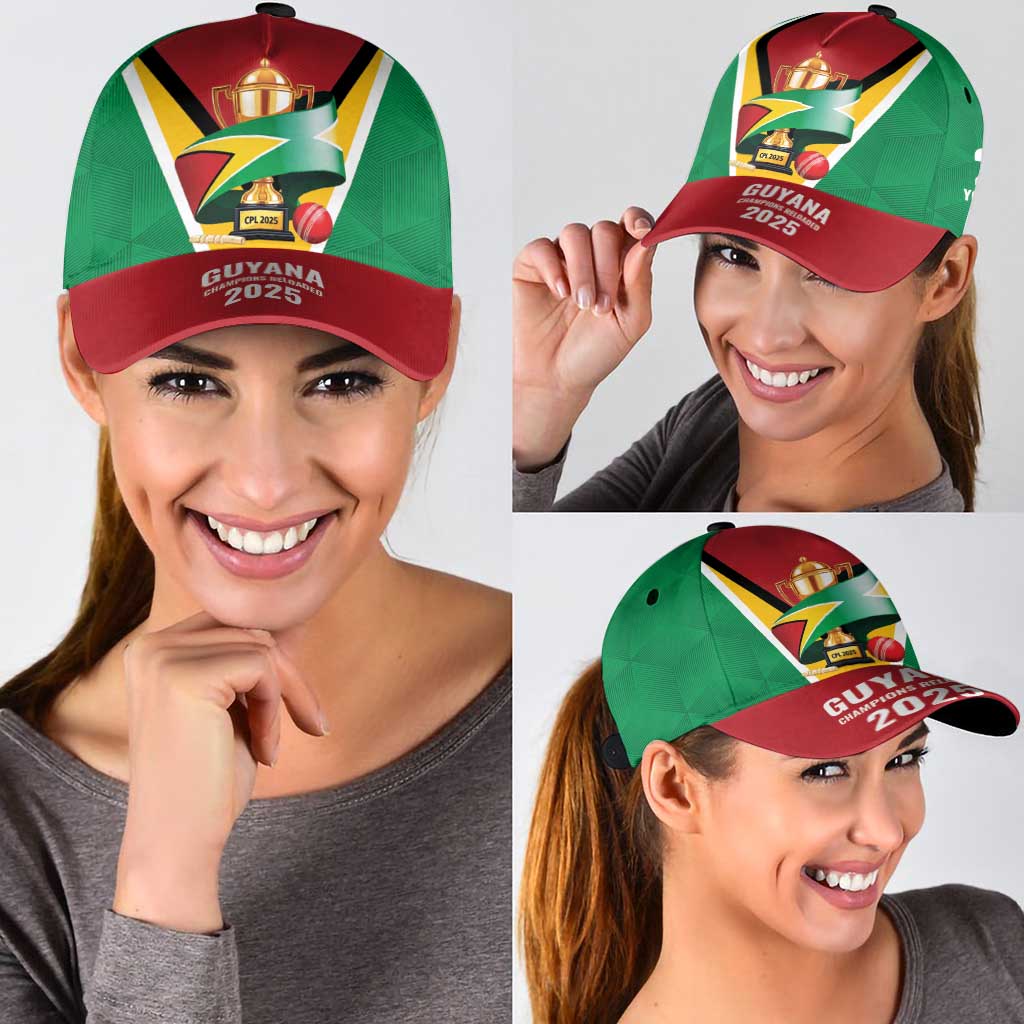 Custom Guyana Champions Reloaded 2025 Classic Cap Caribbean Cricket Supporter Amazon Warriors LT9