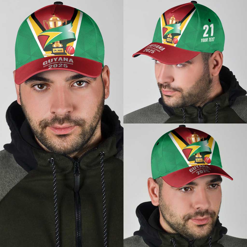 Custom Guyana Champions Reloaded 2025 Classic Cap Caribbean Cricket Supporter Amazon Warriors LT9