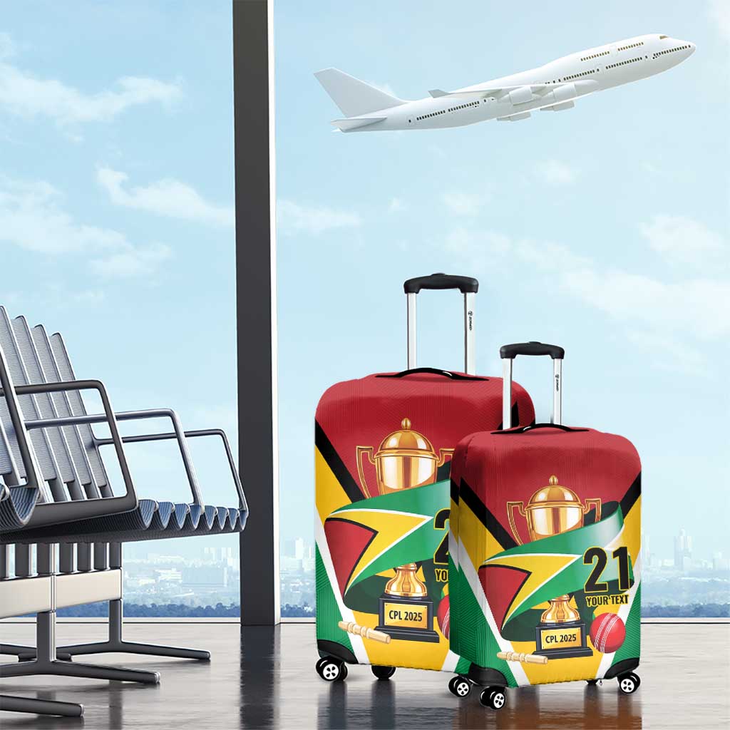 Custom Guyana Champions Reloaded 2025 Luggage Cover Caribbean Cricket Supporter Amazon Warriors LT9