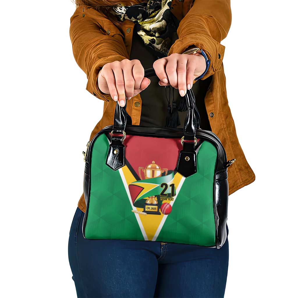 Custom Guyana Champions Reloaded 2025 Shoulder Handbag Caribbean Cricket Supporter Amazon Warriors LT9