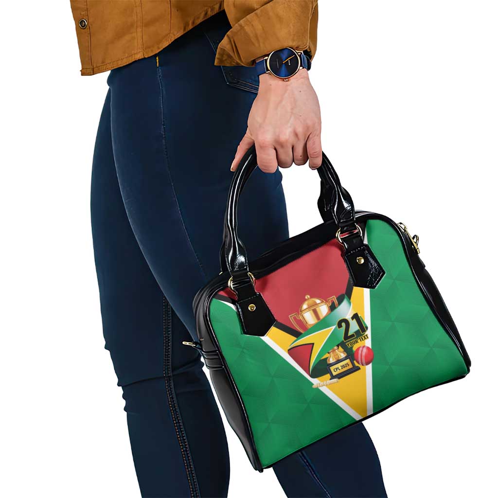 Custom Guyana Champions Reloaded 2025 Shoulder Handbag Caribbean Cricket Supporter Amazon Warriors LT9