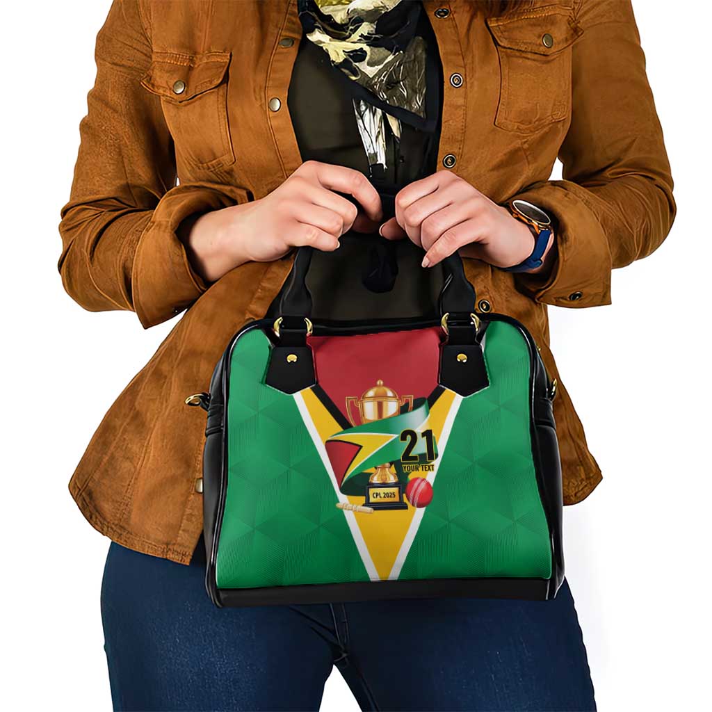 Custom Guyana Champions Reloaded 2025 Shoulder Handbag Caribbean Cricket Supporter Amazon Warriors LT9