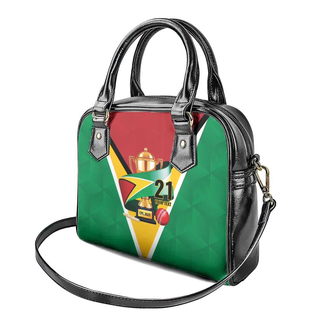 Custom Guyana Champions Reloaded 2025 Shoulder Handbag Caribbean Cricket Supporter Amazon Warriors LT9