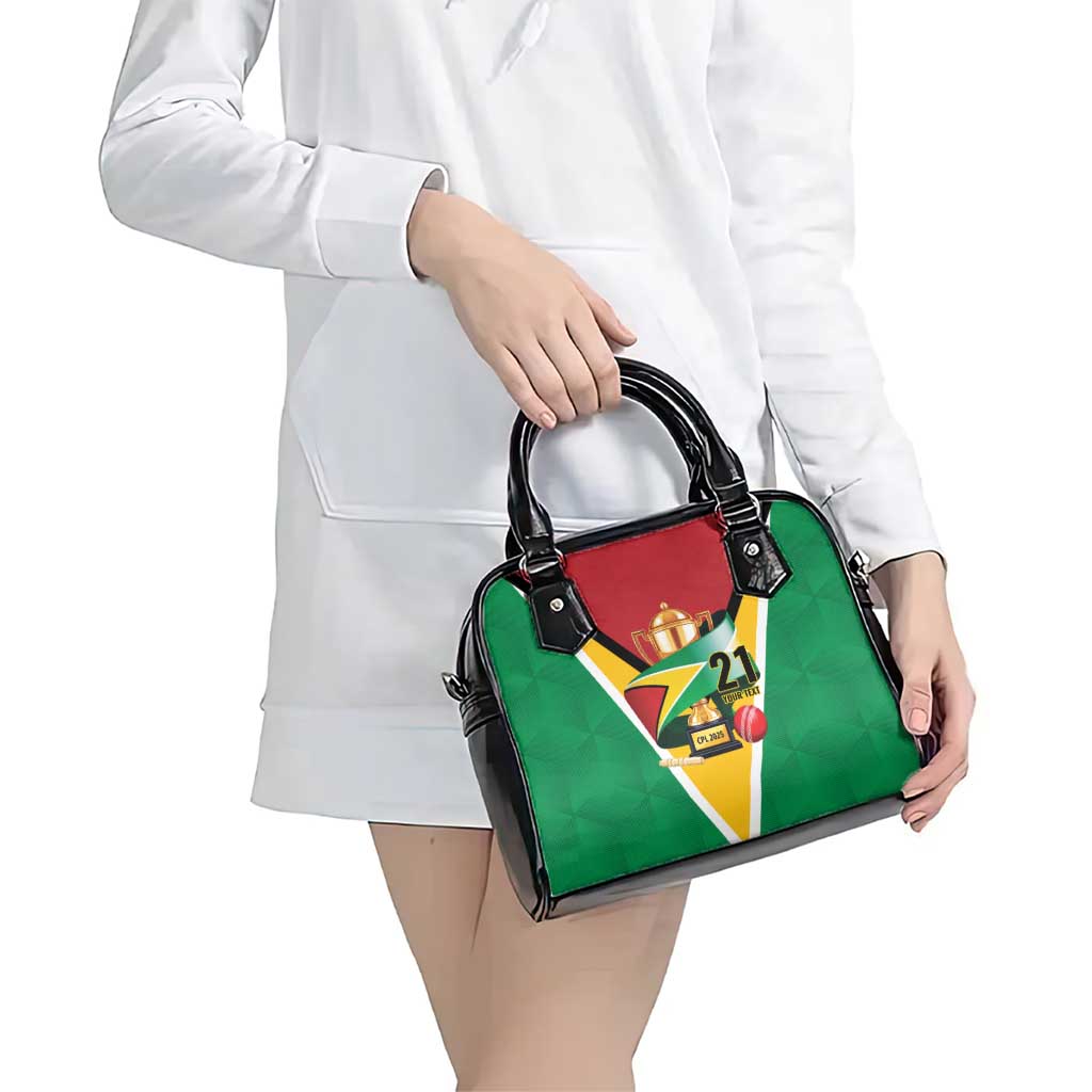 Custom Guyana Champions Reloaded 2025 Shoulder Handbag Caribbean Cricket Supporter Amazon Warriors LT9