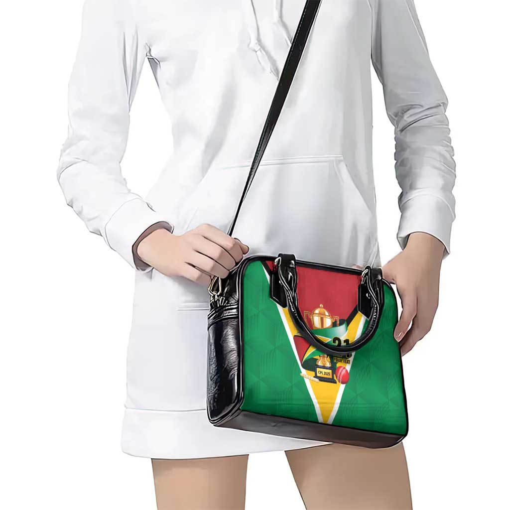 Custom Guyana Champions Reloaded 2025 Shoulder Handbag Caribbean Cricket Supporter Amazon Warriors LT9