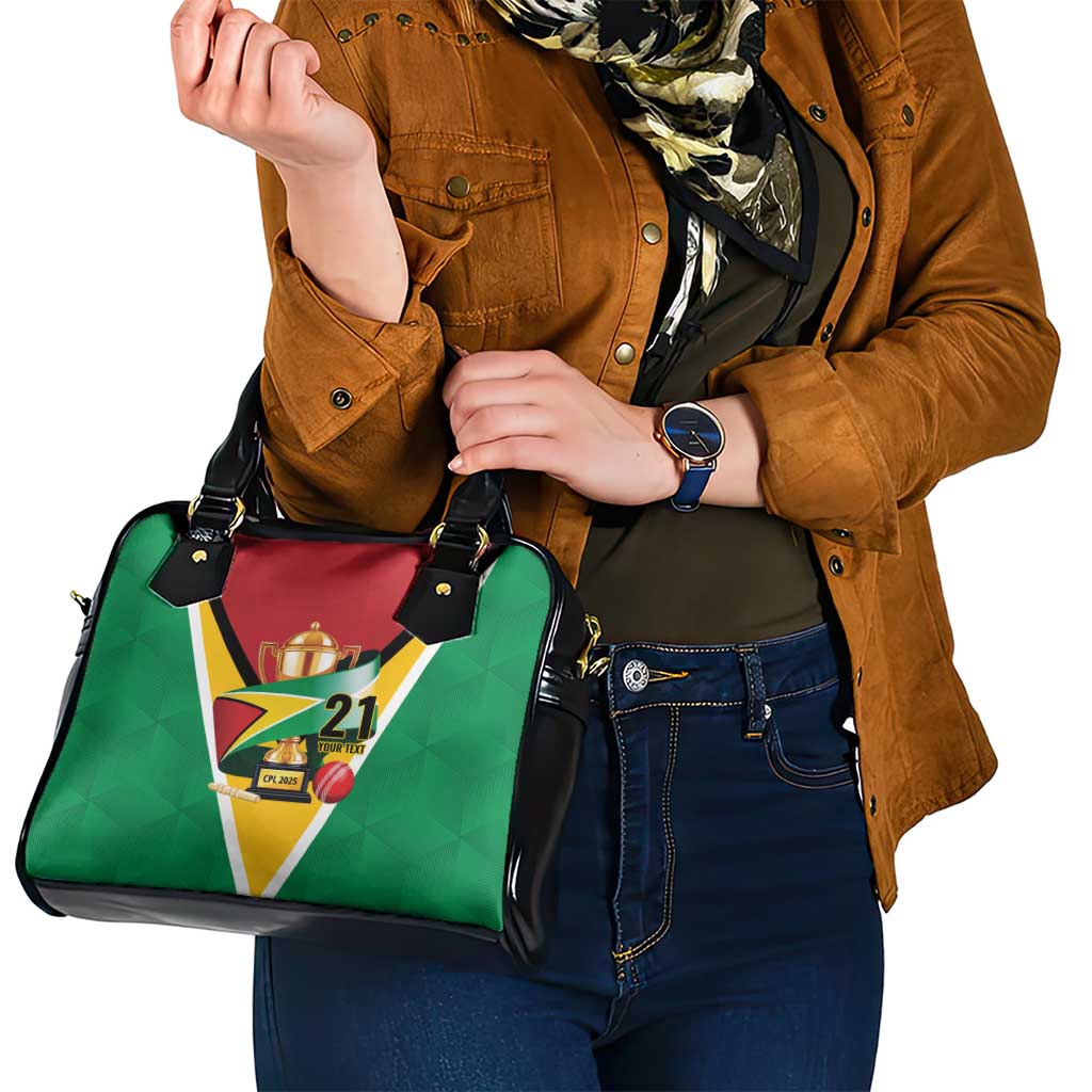 Custom Guyana Champions Reloaded 2025 Shoulder Handbag Caribbean Cricket Supporter Amazon Warriors LT9