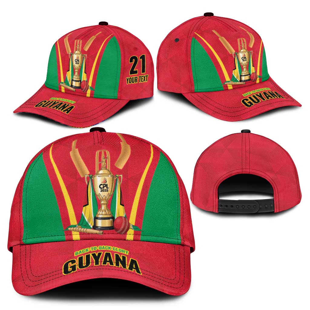 Custom Guyana Victory Run 2025 Classic Cap Caribbean Cricket Supporter Amazon Warriors LT9