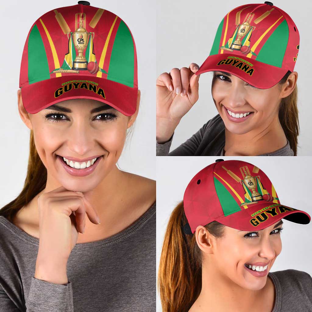 Custom Guyana Victory Run 2025 Classic Cap Caribbean Cricket Supporter Amazon Warriors LT9