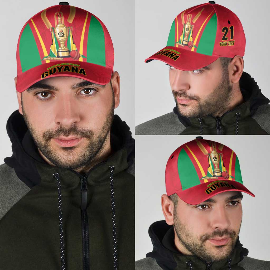 Custom Guyana Victory Run 2025 Classic Cap Caribbean Cricket Supporter Amazon Warriors LT9