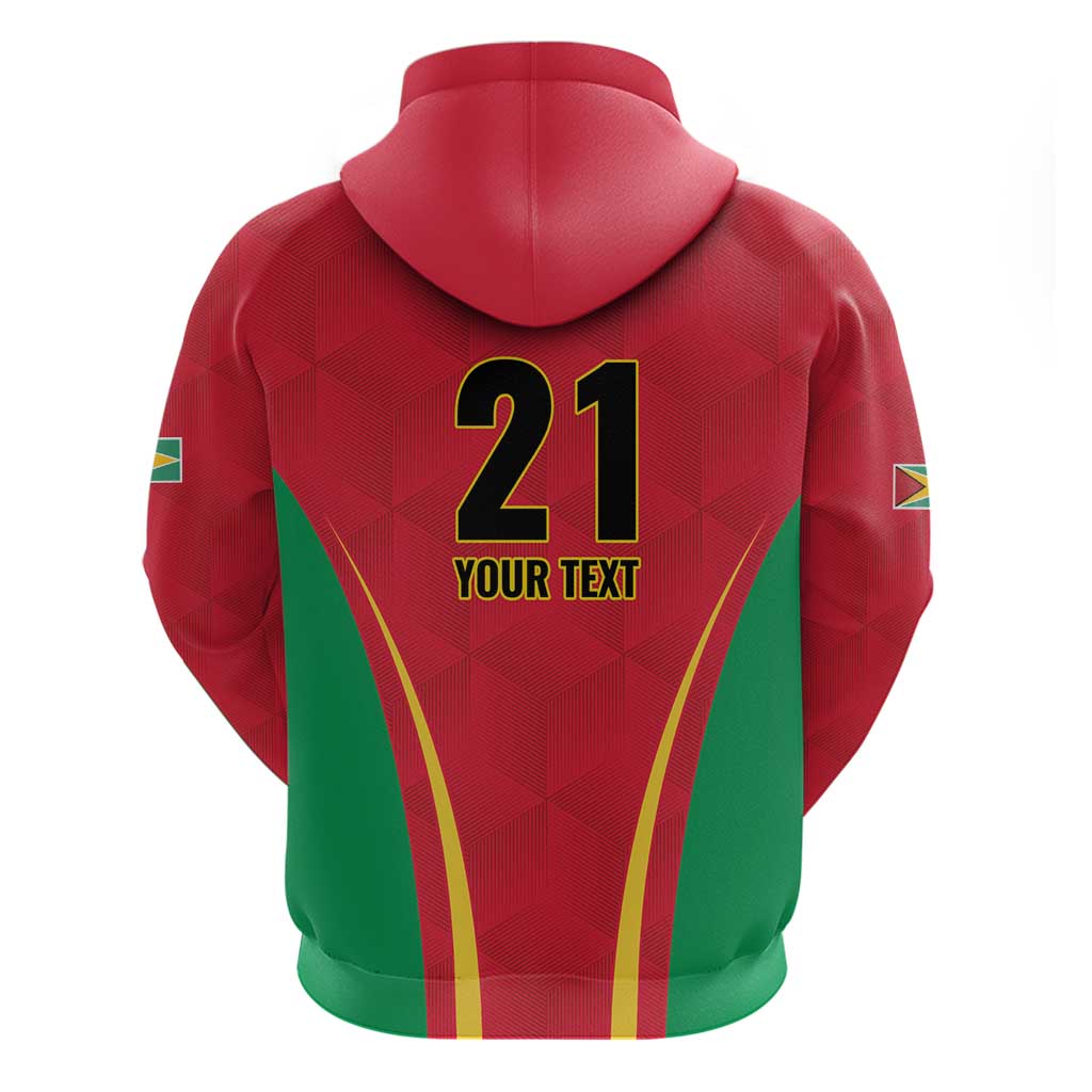 Custom Guyana Victory Run 2025 Hoodie Caribbean Cricket Supporter Amazon Warriors LT9