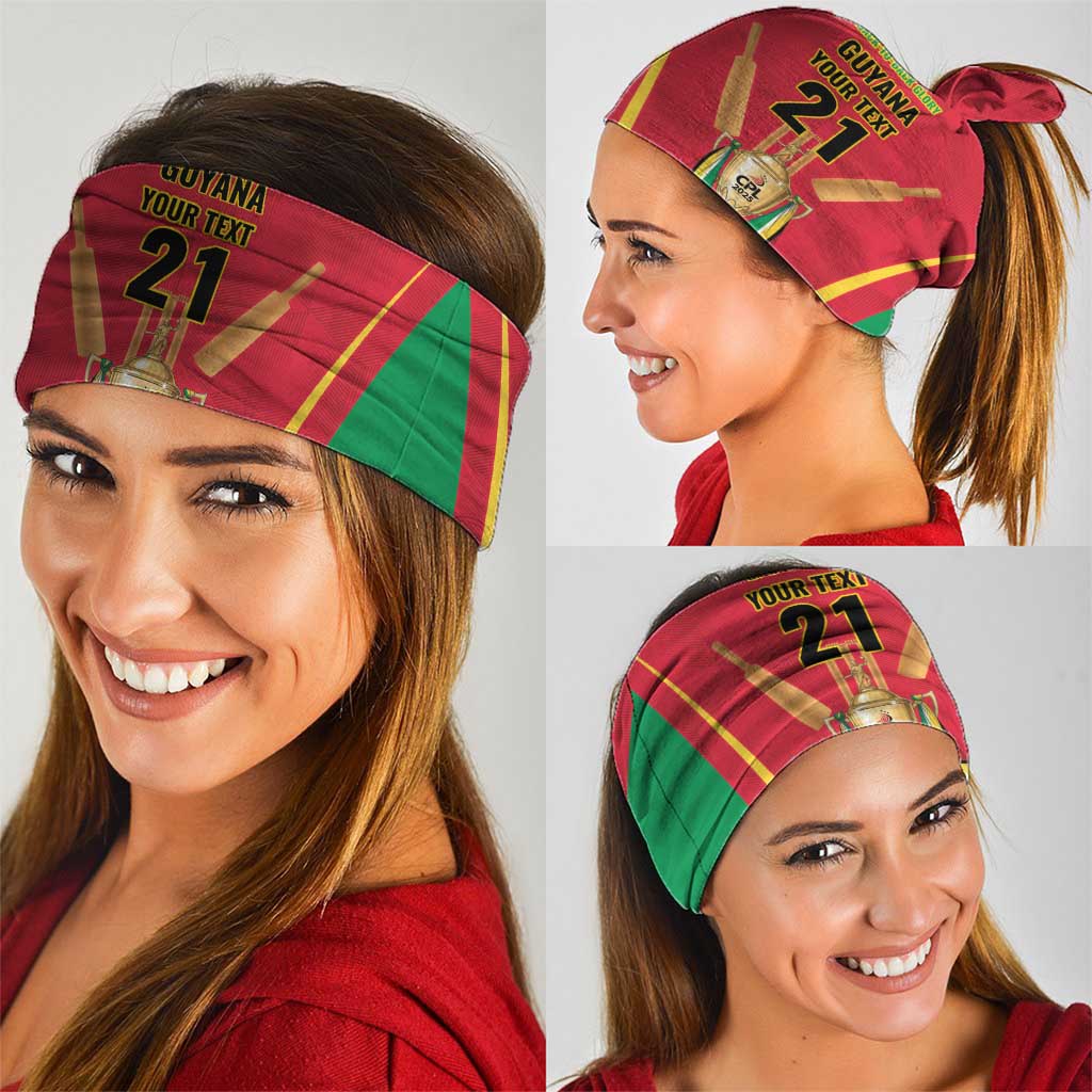 Custom Guyana Victory Run 2025 Neck Gaiter Caribbean Cricket Supporter Amazon Warriors LT9