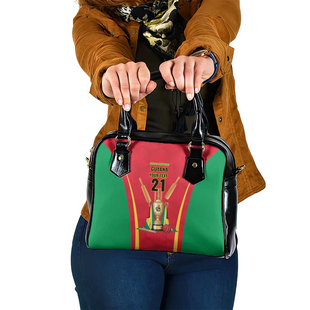 Custom Guyana Victory Run 2025 Shoulder Handbag Caribbean Cricket Supporter Amazon Warriors LT9
