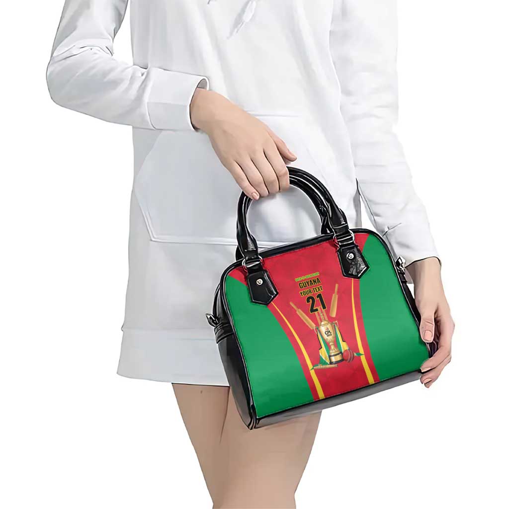 Custom Guyana Victory Run 2025 Shoulder Handbag Caribbean Cricket Supporter Amazon Warriors LT9