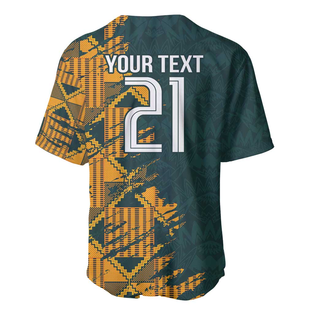 South Africa Rugby Custom Baseball Jersey Afro Springboks Mascot Sporty Version LT9