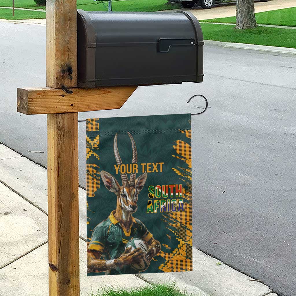 South Africa Rugby Custom Garden Flag Afro Springboks Mascot Sporty Version LT9