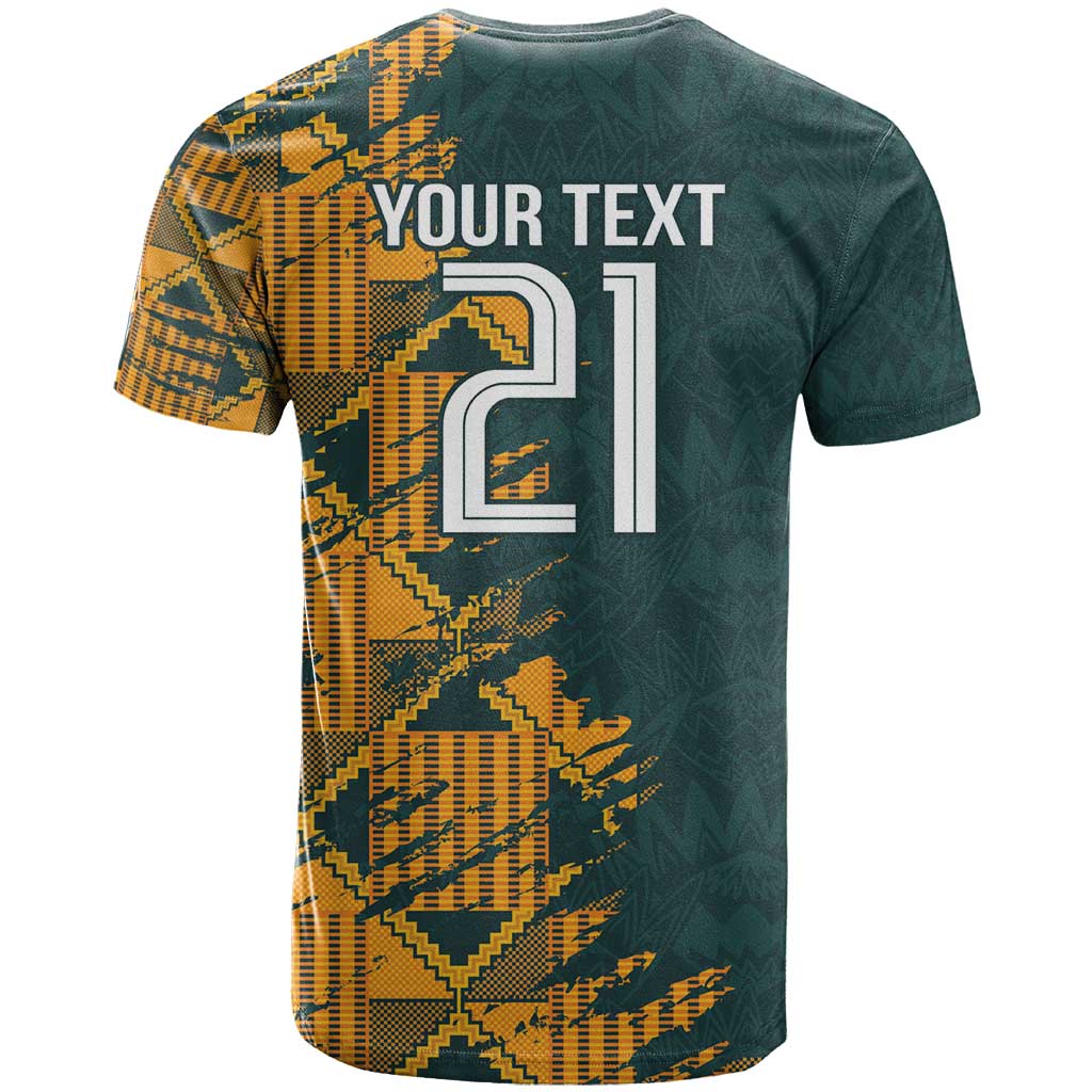 South Africa Rugby Custom T shirt Afro Springboks Mascot Sporty Version LT9