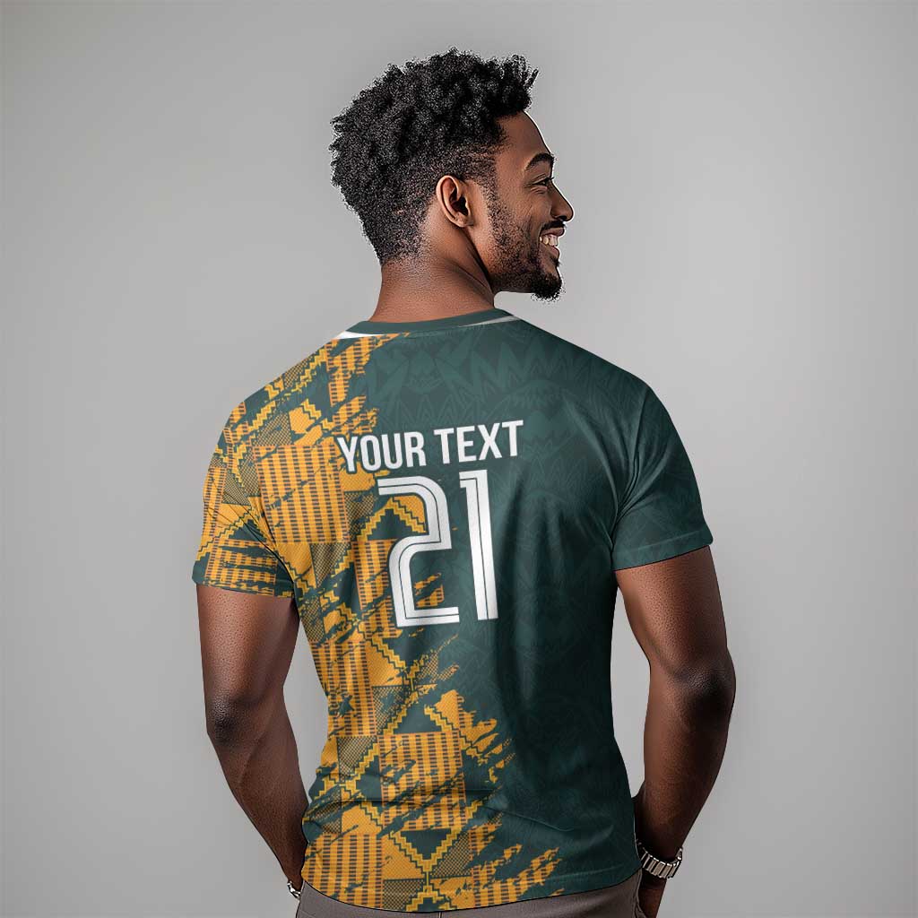 South Africa Rugby Custom T shirt Afro Springboks Mascot Sporty Version LT9