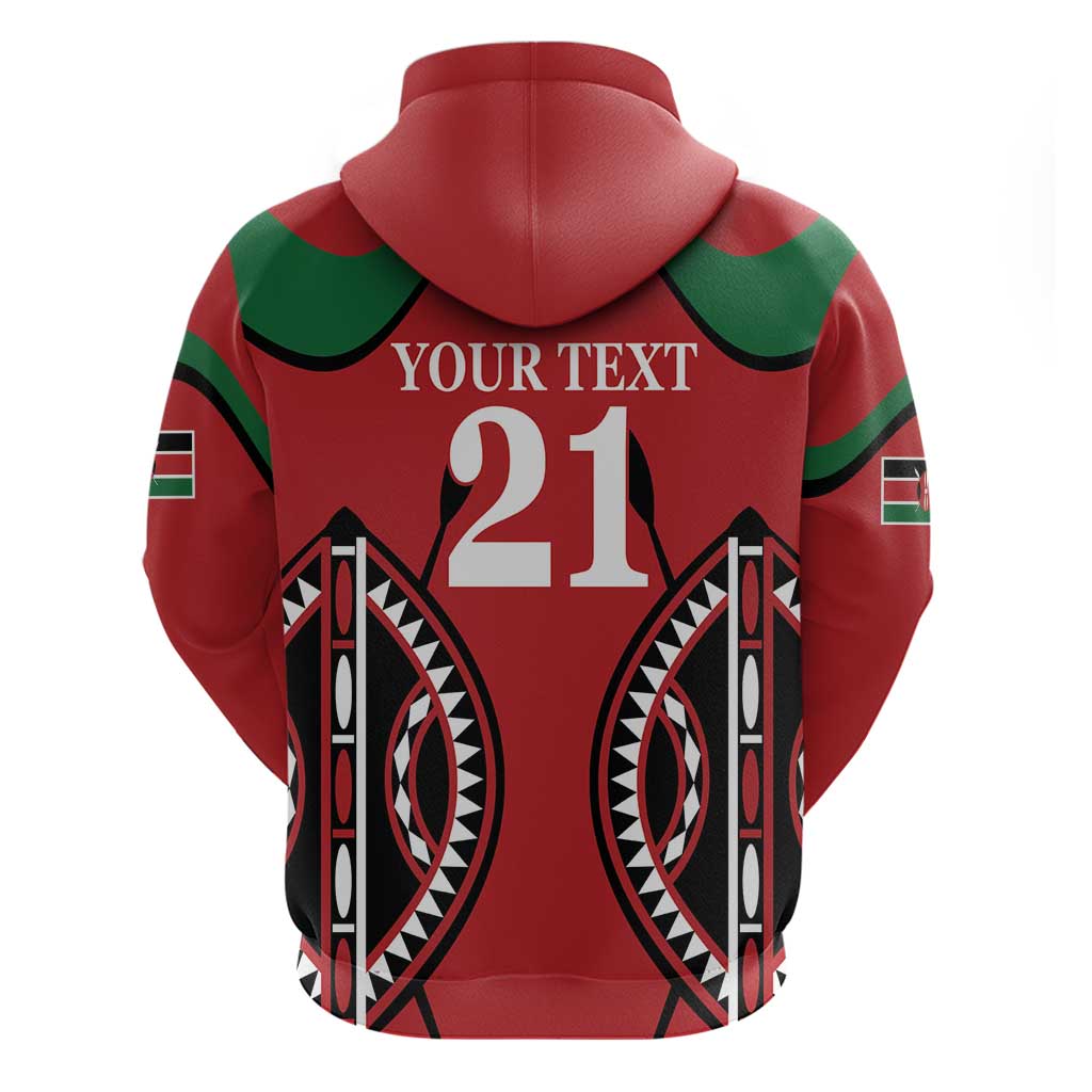 Custom Kenya Rugby Hoodie Summer Paris 2024 LT9
