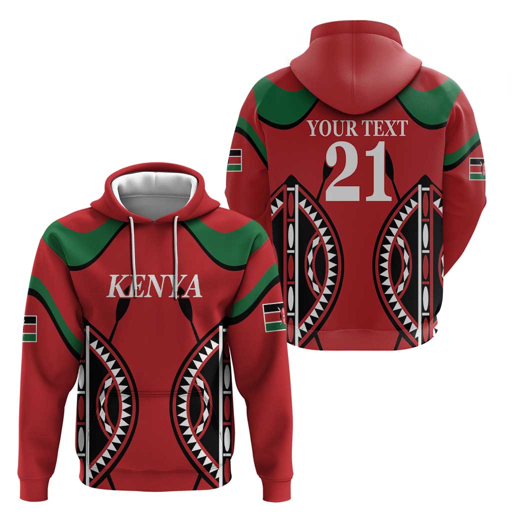 Custom Kenya Rugby Hoodie Summer Paris 2024 LT9