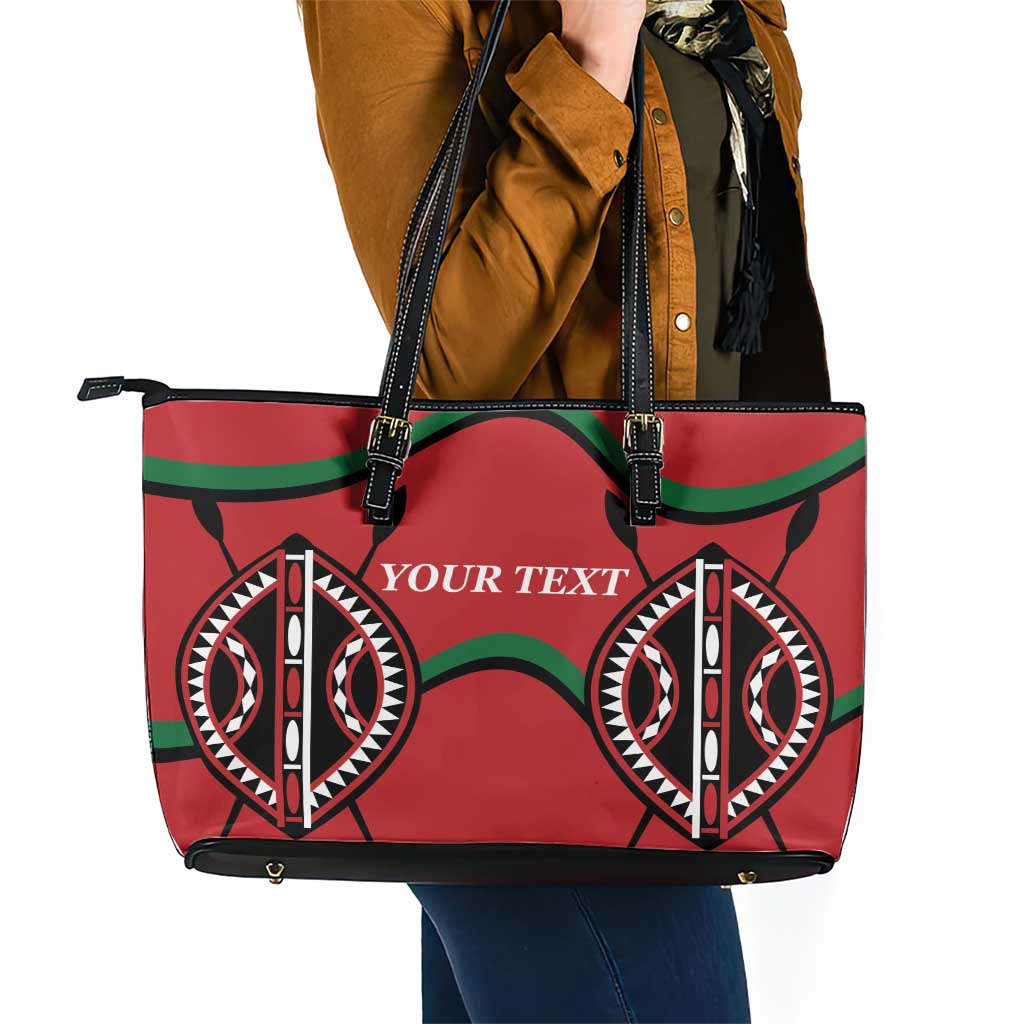Custom Kenya Rugby Leather Tote Bag Summer Paris 2024 LT9