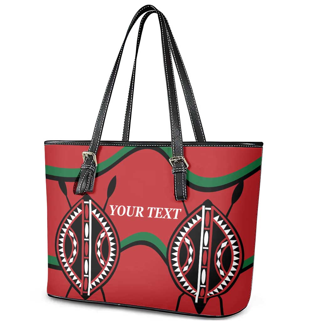 Custom Kenya Rugby Leather Tote Bag Summer Paris 2024 LT9